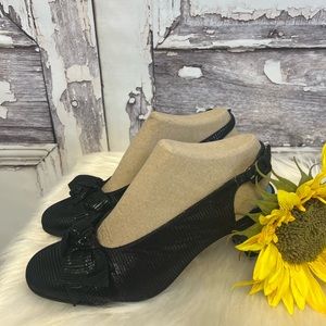 Thierry Rabotin Paulina Black Sling Heels Size 40